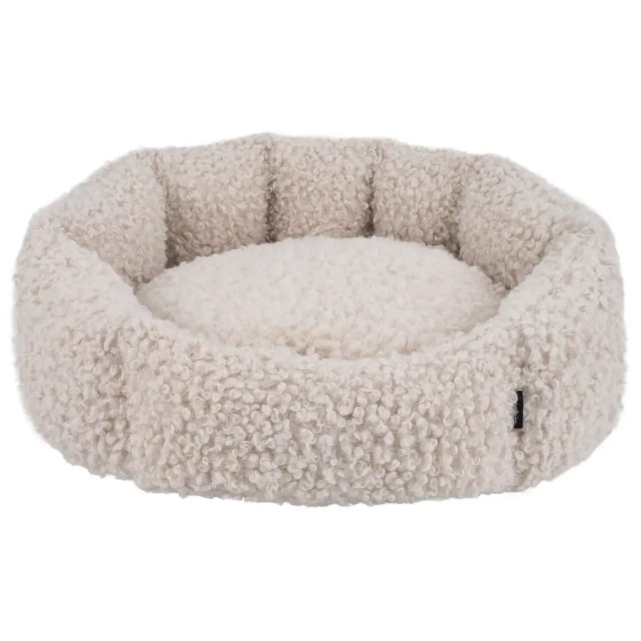 Nordic Paws Embla hundeseng Beige S - rund og hyggelig komfort